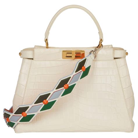 fendi peekaboo crocodile|fendi peekaboo regular size.